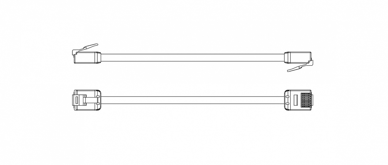 Патч-корд Hyperline RJ-45 - RJ-45, категории 6, неэкранированный (U/UTP), 32 AWG, LSZH