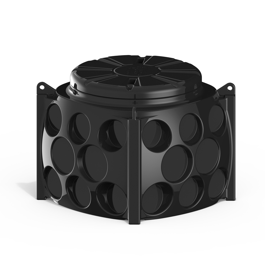 Колодец Ruwel КН 1000 H800 с крышкой D 780 мм с кабельными стойками