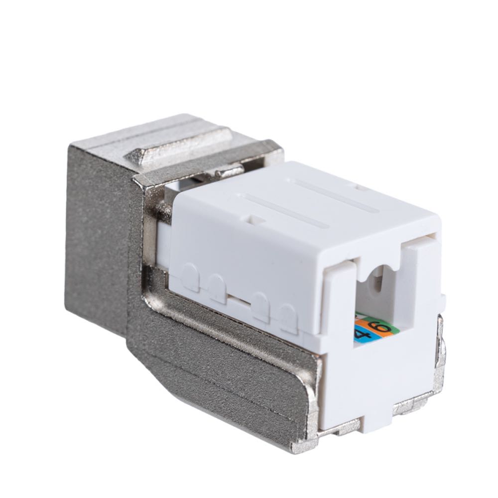 Модуль Maxicord Keystone Jack RJ-45(8P8C) кат.6A FTP DUAL IDC 90 градусов Toolless