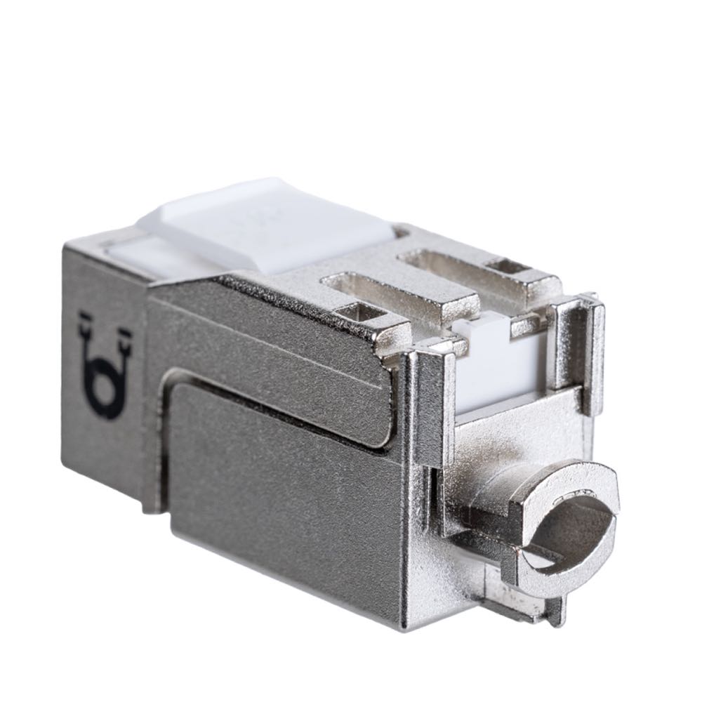 Модуль Maxicord Keystone Jack RJ-45(8P8C) кат.6A FTP DUAL IDC 90 градусов Toolless